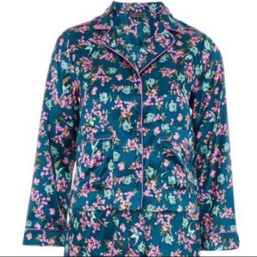 Top shop bird satin pajamas
